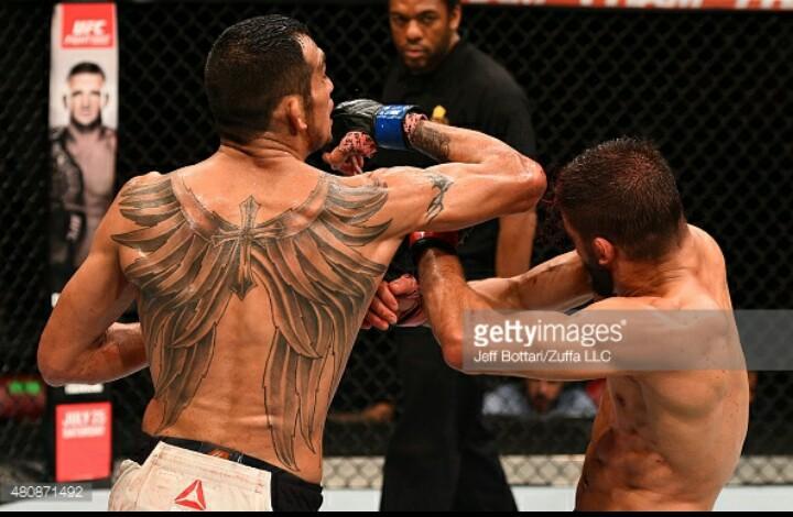 Tony Ferguson's Striking Back Tattoo: A Closer Look