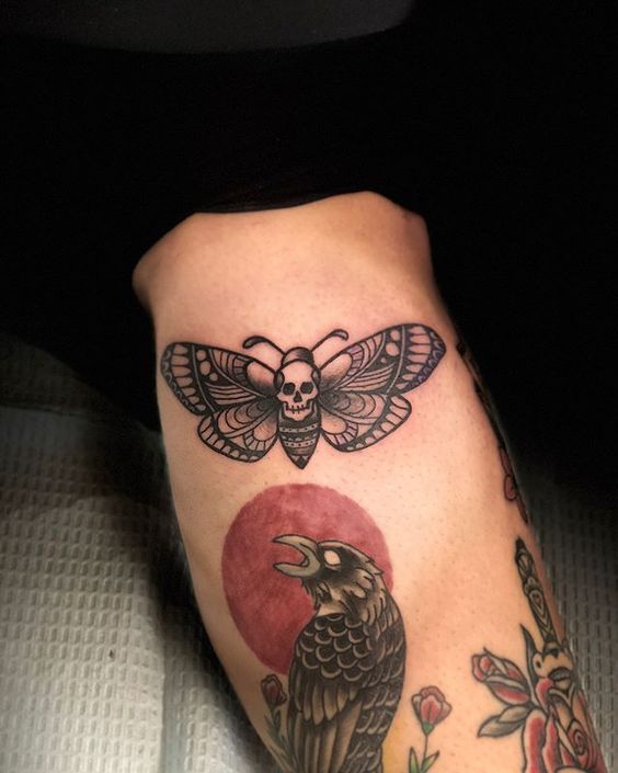 Traditional Death Moth Tattoo: Symbolism & Design Ideas