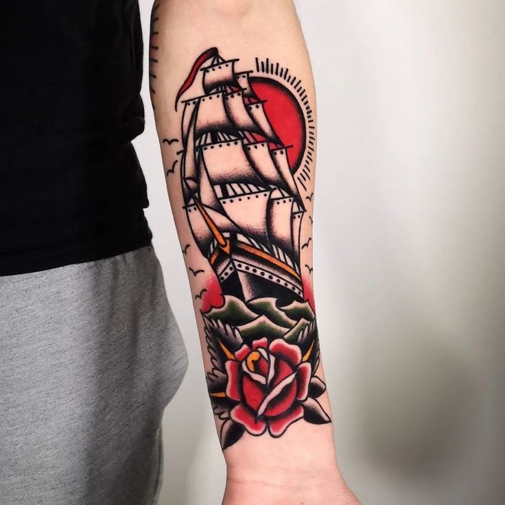 Traditional Pirate Ship Tattoo: Timeless Designs and Meanings