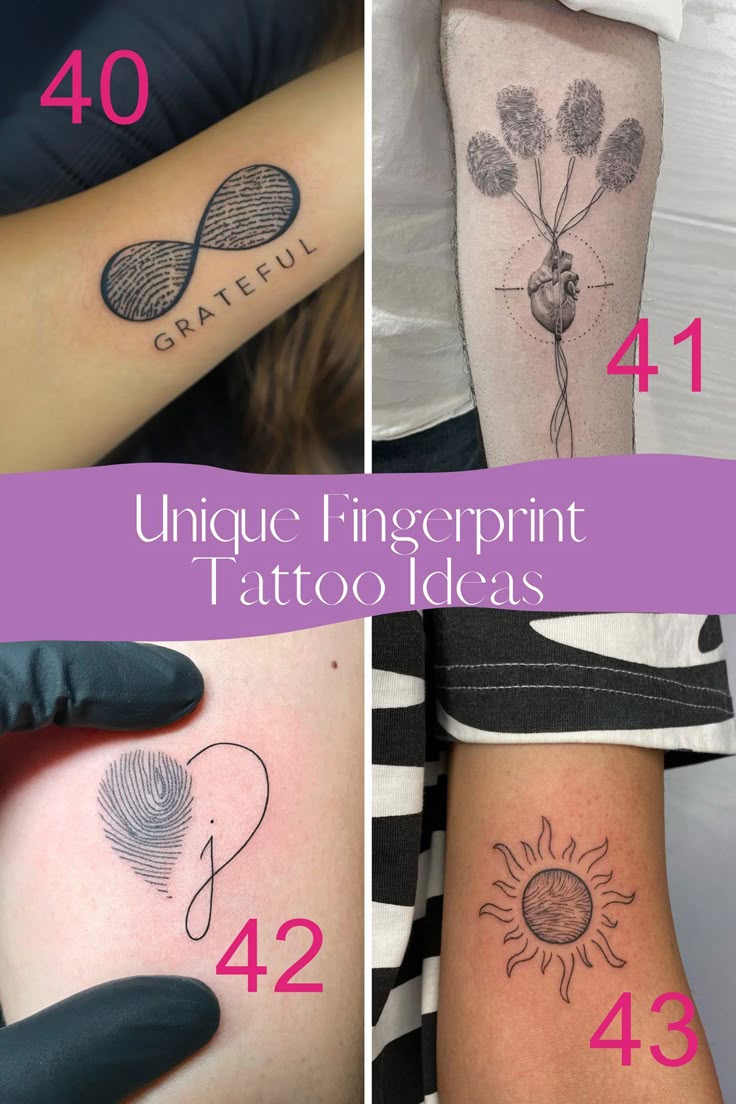Unique Fingerprint Tattoo Ideas: Creative Designs to Inspire You
